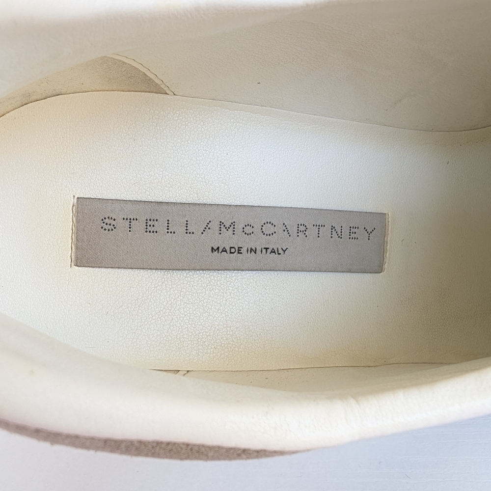 Stella McCartney White Black Cream Platform Sneakers - Picture 13 of 16